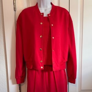 Vibrant Red Women's Pantsuit